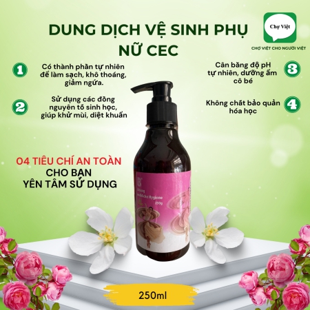 Dung Dịch Vệ Sinh Phụ Nữ CEC (Chai Tròn Nâu) - 250ml