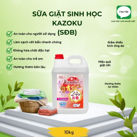 Sữa Giặt Sinh Học KAZOKU (SĐB) - 10kg