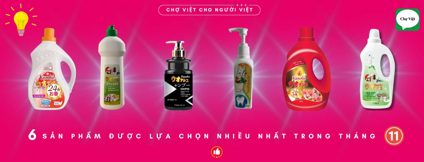 SẢN PHẨM LỰA CHỌN NHIỀU NHẤT THÁNG 11